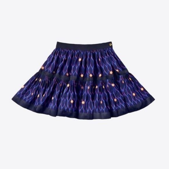 NWT Kenzo x H&M Silk Tiered Skirt Size US 4 - Picture 4 of 7